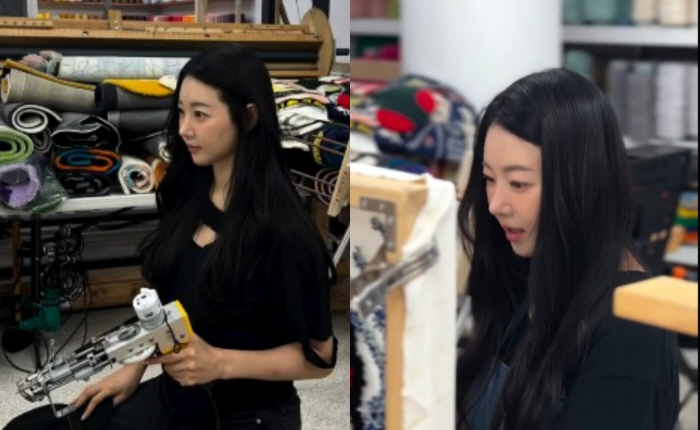 'It consumes a lot of physical strength.' 46-year-old Kim Sa-rang is in concentration mode captured in the studio 