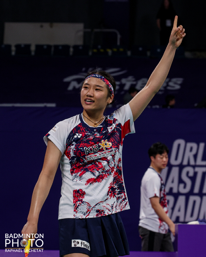  Ahn Se-young looks to win back-to-back games and settles down lightly in the semifinals...World's 10th-ranked Miyazaki wins 20 games completely