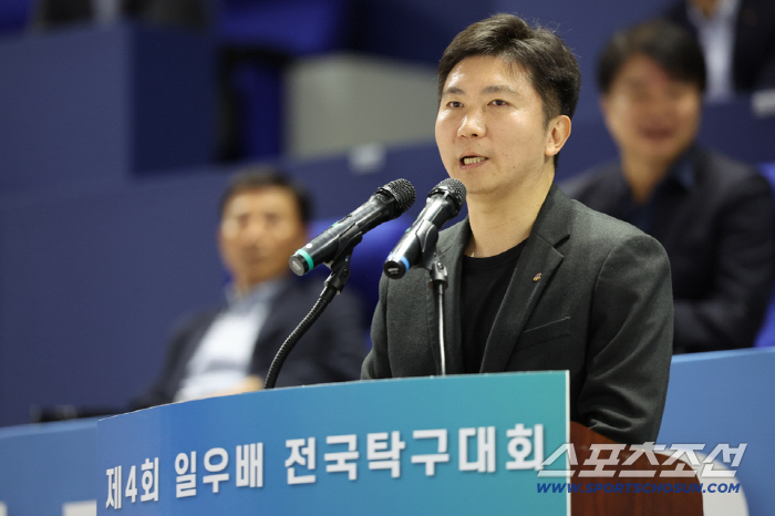Thanks to Chairman Cho Yang-ho's legacy and Kim Ji-yu's heartfelt thank-you letter from Ilwoo Bae, the No. 1 elementary school player in the table tennis competition