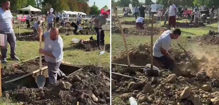 Is there a competition like this? International Grave Digging Championship is held...How did the game go?