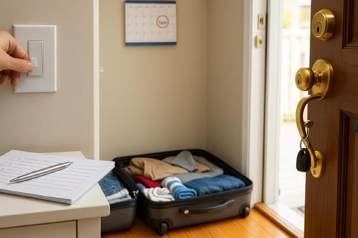 Checklist before I leave home on vacation