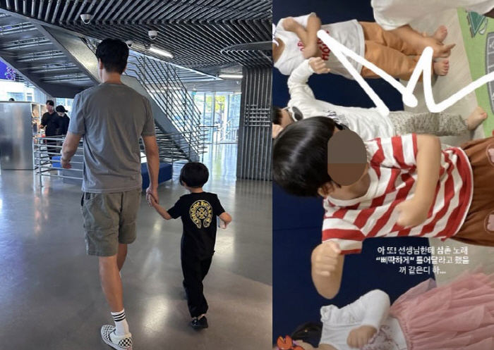 G-Dragon's nephew made a special request to the daycare center teacher..Just like my uncle's DNA