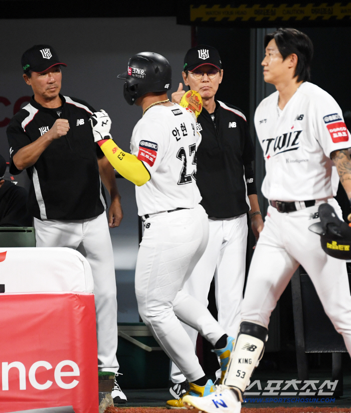 Let's win first! Ahn Hyun-min, 4 hits in 4 at-bats against Hanwha will upset the batting king. → KT's last match lineup is revealed