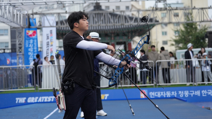  I'm nervous because of the compound semifinal boy's palace