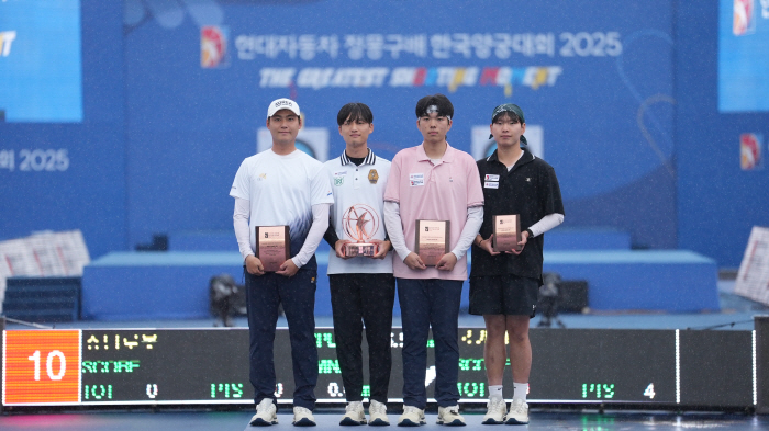  Jung Mong-gu's Recurve 1st to 4th place, Lee Woo-seok, Kim Jong-woo, Park Joo-hyuk, Jeonghan