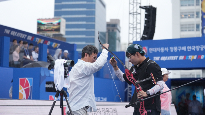  Jung Mong-gu's recurve, 4th place. It was a match without regret