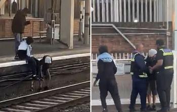 The teenagers who were picking up the cell phones that fell on the train line, turned out to be a big twist