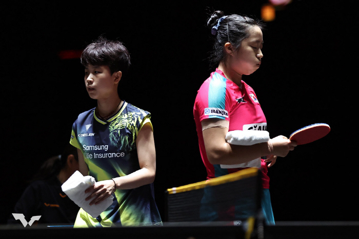 Beyond the Great Wall of West, the first smash in the 女 singles. Shin Yu-bin's table tennis became faster and stronger in the tiger cave