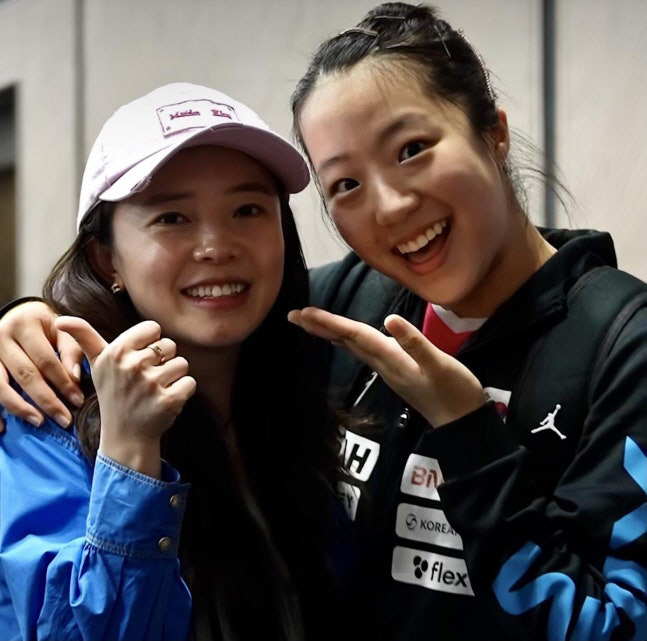 Beyond the Great Wall of West, the first smash in the 女 singles. Shin Yu-bin's table tennis became faster and stronger in the tiger cave
