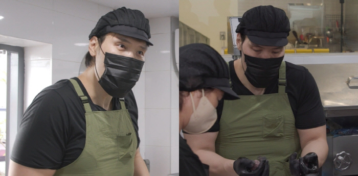 Choi Hong-man is working part-time at a rice cake shop in Jeju after confessing to trauma