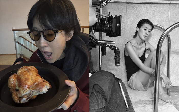 Hong Jin-kyung is 180cm tall and weighs 51kg, but she's going to eat it all because of stress