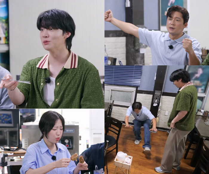 Ahn Jae-hyun Shows Off Muscles with Black Goat Dish