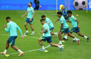 Ancelotti's Brazil, Sanghambeol Appears for the First Time in Full Group Training!→The main training is for SON's Hishalisson to joke with his colleagues