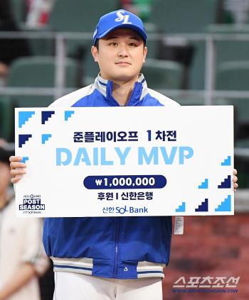  Choi Won-tae was named MVP of Game 1
