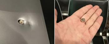 Found bullets lodged in laptop after gun robbery...Which product is it from?