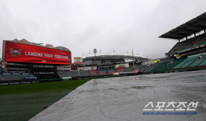  Incheon SSG Landersfield, ahead of the second round of semi-PO, is currently rain