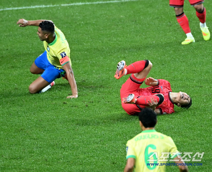  Lee Kang-in, who is suffering from Casemiro tackle