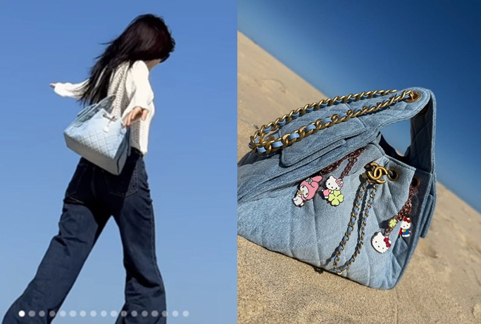 Park Ha-sun, millions of won Chanel bag on the sand..Relaxation without any care