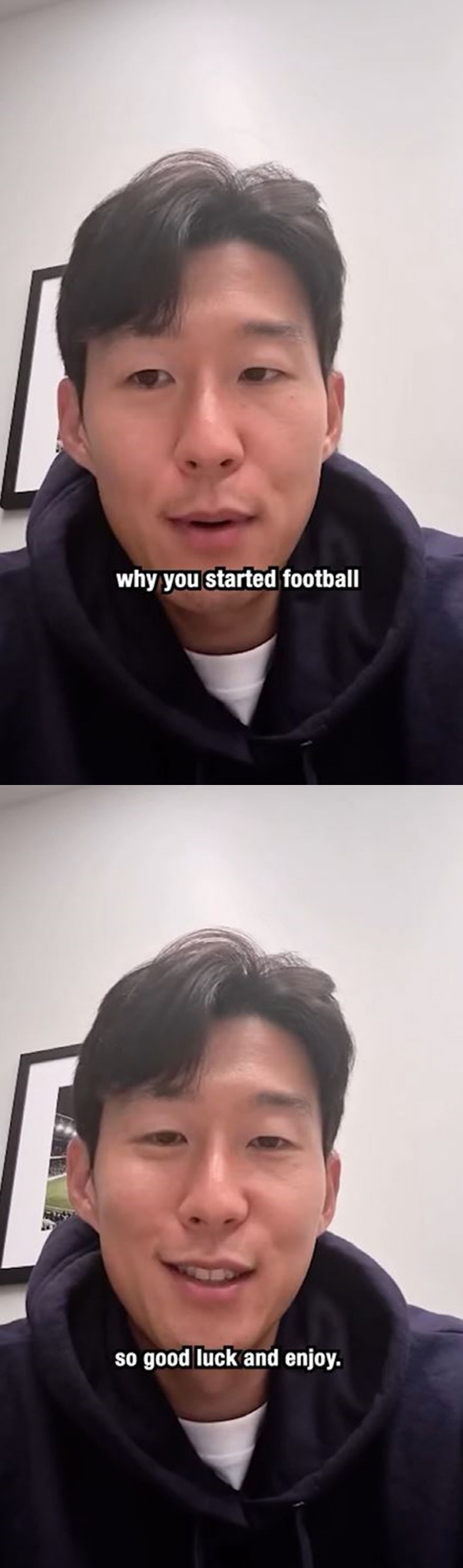 The sun rises every day, so Son Heung-min of positivity → Touching advice to young Son Heung-min HarryKane Foundation