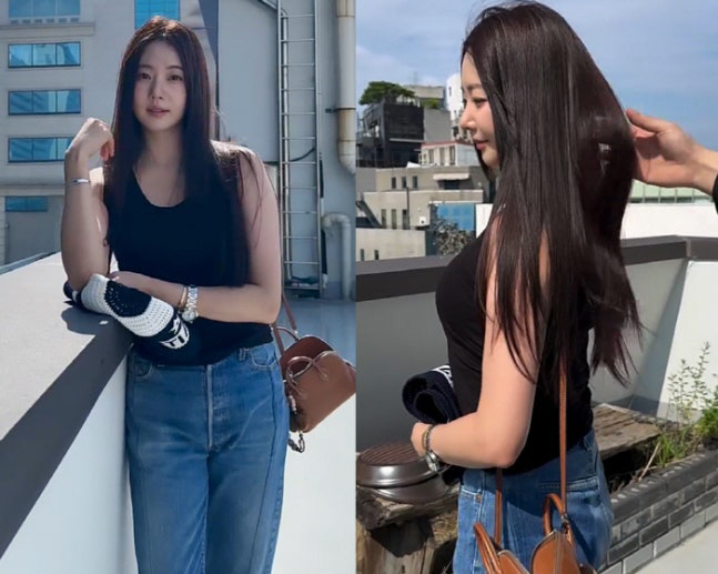 47-year-old Kim Sa-rang is 173cm tall and 49kg, but she has to do it because the diet declaration holiday is over