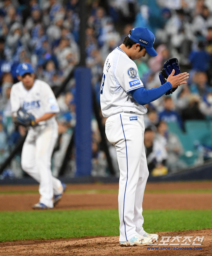  Samsung starter Won Tae-in pitched six innings of one run