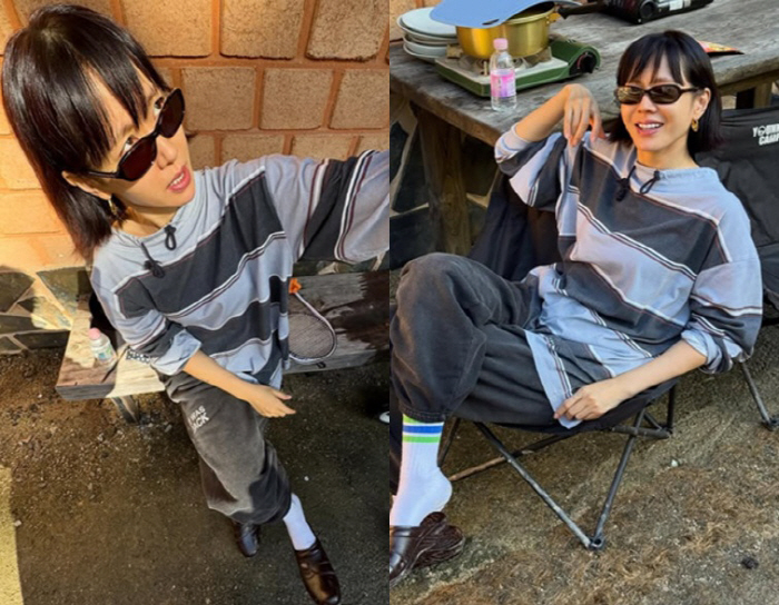 Son Yejin, you look pretty with short hair and slippers..I can't help this charm