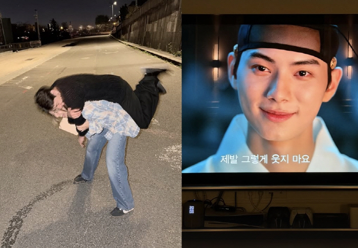 BLACKPINK LISA, piggybacking questions on the dark night street. 