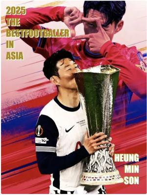 I'm the Asian Messi legend Son Heung-min, the first to win the 10th Ballon d'Or award...Lee Kangin beat Ronaldo!