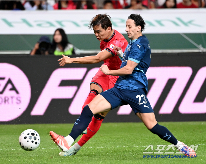 Oh Hyunkyu's right foot shot