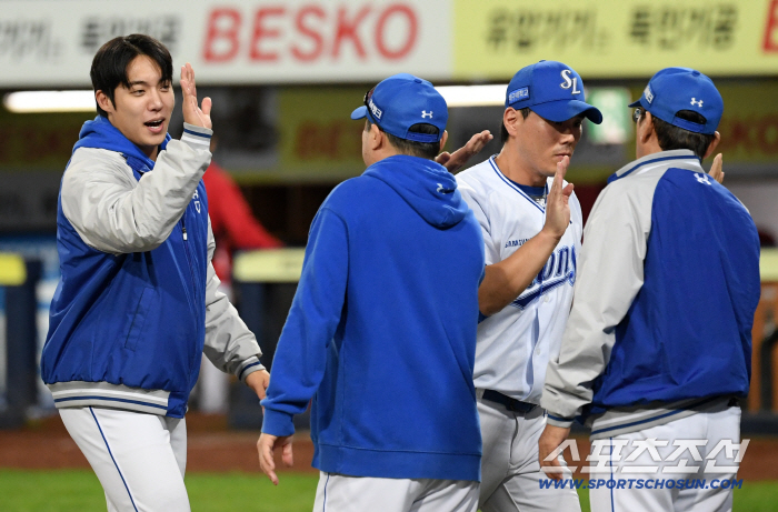  Samsung manager Won Tae-in and Park Jin-man Kim Jae-yoon will go all the way to the end of autumn baseball