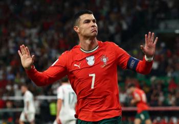 41 goals in 50 games...40-year-old Ronaldo records most goals scored in World Cup qualifiers