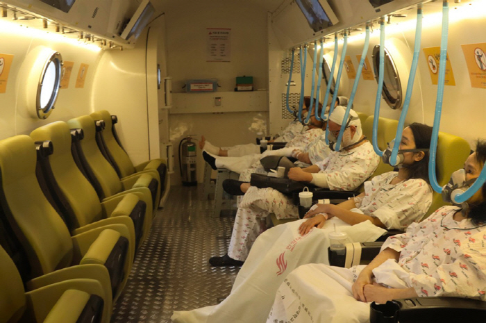 Hallym University Han Kang Sungsim Hospital has surpassed 10,000 cases of hyperbaric oxygen therapy in more than two years...Application of treatment for burns and intractable osteomyelitis, etc