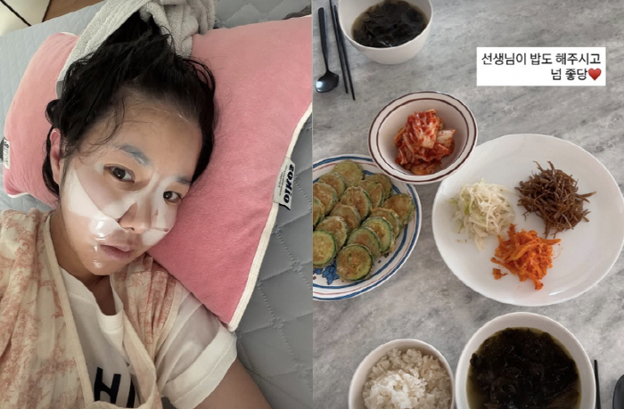 Kim Ji-hye spent 20 million won. After being discharged from the kitchen, she hired a helper. It's so sweet