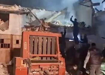 Unauthorized homeowners gas explosion and fire kill three police officers