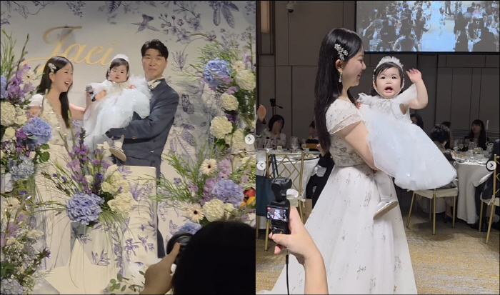 Park Soo-hong's first birthday party is the real reason for holding a lavish party. Daughter Jay, we met too late. We don't have enough time