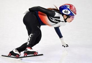 Choi Min-jeong, the overwhelming short track speed skater, ranked first in all events, including the individual team event of the second world tour