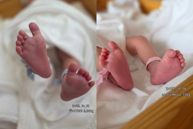 Thank you for the gift of the universe...Son Min-soo gives birth to twins ♥ sincere confession to Im Ra-ra