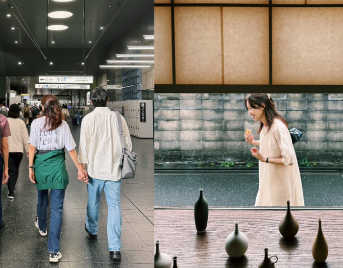 Gong Hyo-jin ♥ Kevin Oh captured a trip to Japan...Fans' hearts flutter at the back of holding hands