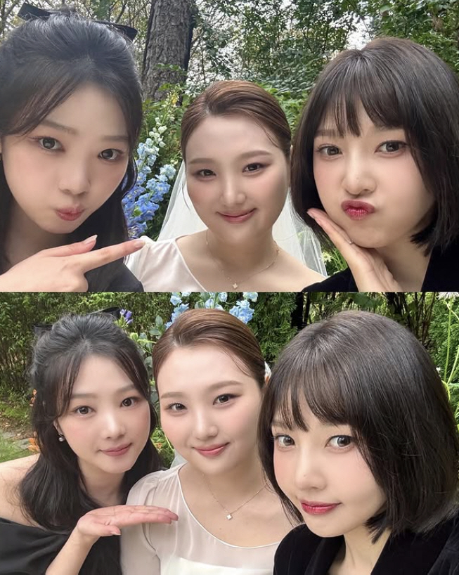 Joey, the eldest daughter of K, was a combination of her two sisters..the three superior sisters united at the wedding
