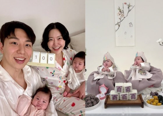Lady Jane ♥ Twin Daughters Celebrate 100 Days 'Feels Like Real Mom and Dad' 