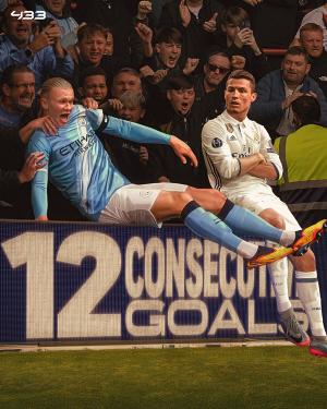 Can't even stop the monster Holan, who has scored in 12 consecutive official games...Shoulder to shoulder with Ronaldo in his heyday