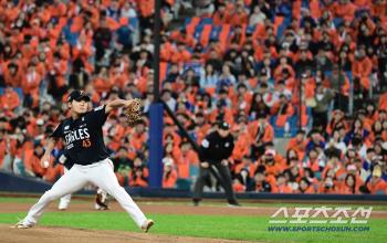  Jung Woo-joo's strong pitching in the fourth round of PO