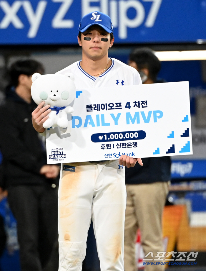  Kim Young-woong is MVP of Game 4 of the playoffs