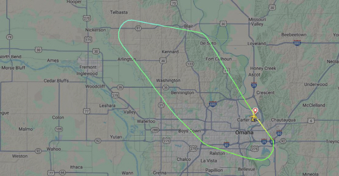 When the flight attendant knocked on the door, it was an emergency landing that was mistaken for a plane hijacking
