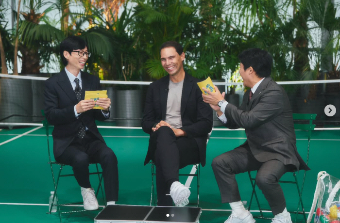 Nadal x Yoo Jae-seok x Cho Se-ho 3 shots released..U-Quiz Appearance, Honey who came running as soon as she came to Korea.