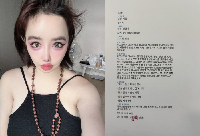 Park Bom makes me look like YG's sniper and sells me as a plastic surgery topic