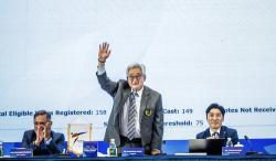 WT President Cho Jung-won, 6th and last successful consecutive terms, serves the last four years