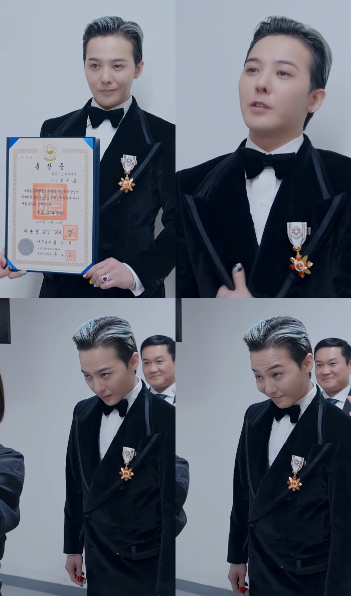 G-Dragon has been awarded the youngest Okgwan Order of Cultural Merit, and (An Dong-kwon) 35th generation of the Privy Council!