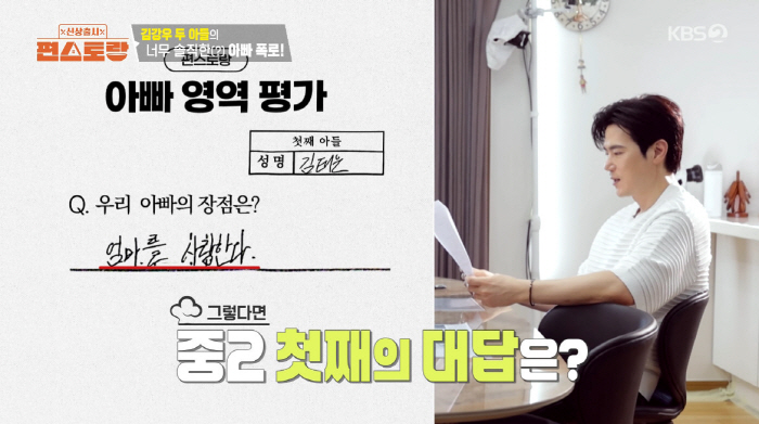 Kim Kang-woo has a huge height to reveal for the first time for his son in 2nd and 6th grade in Bungeoppang (Pyeon Restaurant)