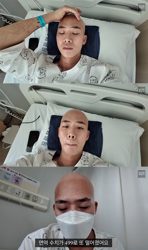 Cha Hyun-seung, who battled leukemia, was discharged from the hospital and was readmitted...The capillaries are all broken